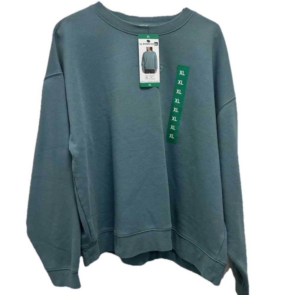 Quiksilver Seafoam Green Crewneck Sweatshirt XL